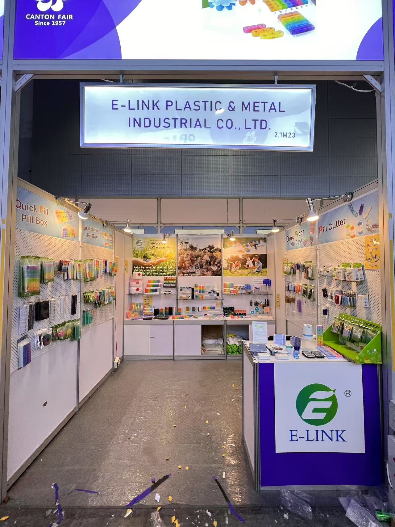 E-link is ready to introduce pill boxes in Canton Fair.
